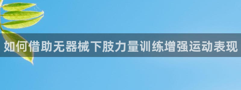 尊龙凯时存款不上分：如何借助无器械下肢力量训练增强运